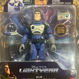 Disney Pixar Buzz Lightyear Action Figure Blue Space Suit XL-14 Mattel NEW